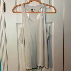 White Reebok Racerback Tank Top, Size: XL